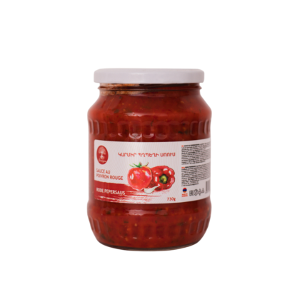 Sauce au poivron rouge “Adjika” – 730g SIRUNYAN