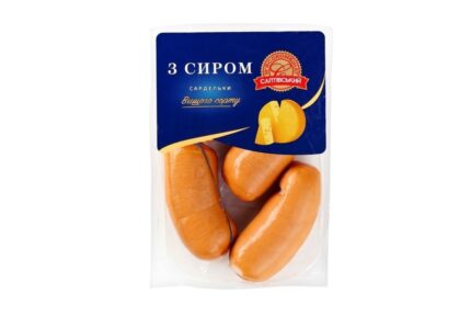 Serdelki au fromage – cervelas au fromage – 0,7 kg SALTIVSKI
